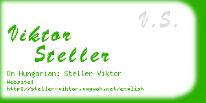 viktor steller business card